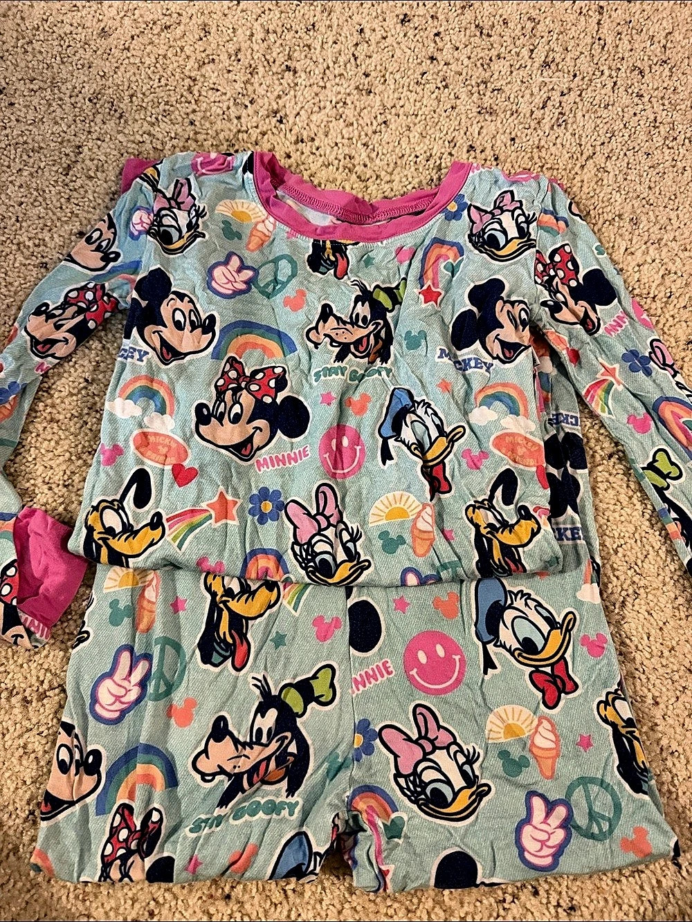 Little Sleepies Disney Mickey & Friends long sleeve Pajama Set